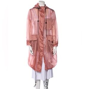 Burberry hooded lightweight oversized parka